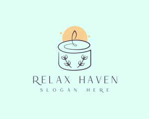 Bright Floral Candle logo design