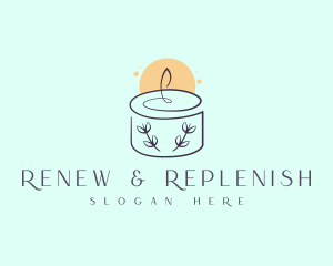 Bright Floral Candle logo