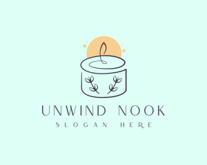 Bright Floral Candle logo design