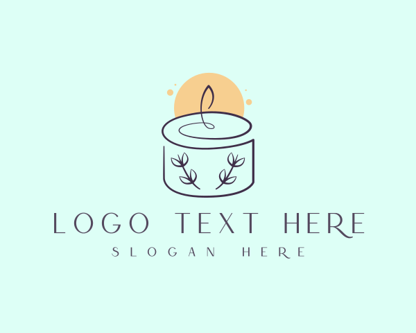 Bright Floral Candle logo