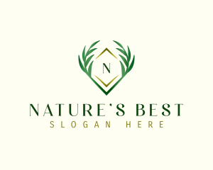 Nature Organic Leaves logo design