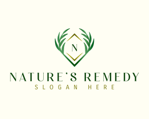 Nature Organic Leaves logo design