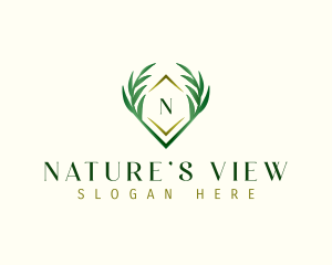 Nature Organic Leaves logo design