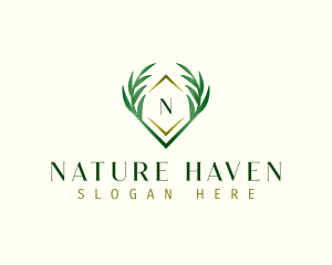 Nature Organic Leaves logo design