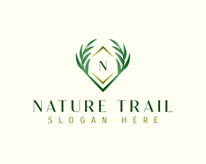 Nature Organic Leaves logo design