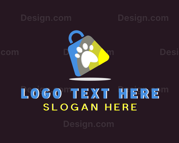 Pet Shop Shopping Bag Logo