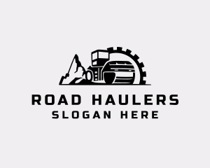 Cog Road Roller logo design