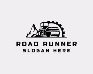 Cog Road Roller logo design