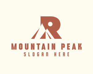 Mountain Peak Letter R logo