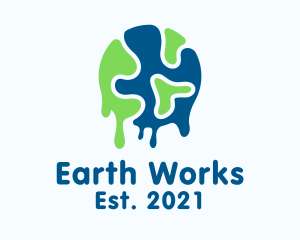 Earth Global Warming  logo design