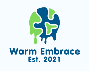Earth Global Warming  logo design
