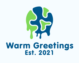 Earth Global Warming  logo design