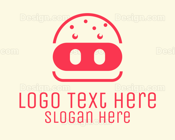 Pork Burger Restaurant Logo