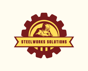 Welder Steel Fabrication logo design