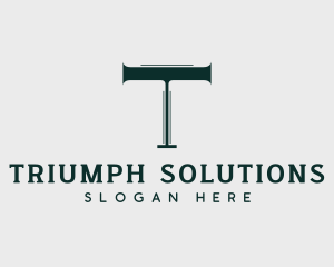 Consulting Firm Letter T logo design