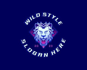 Wild Lion Gaming logo design