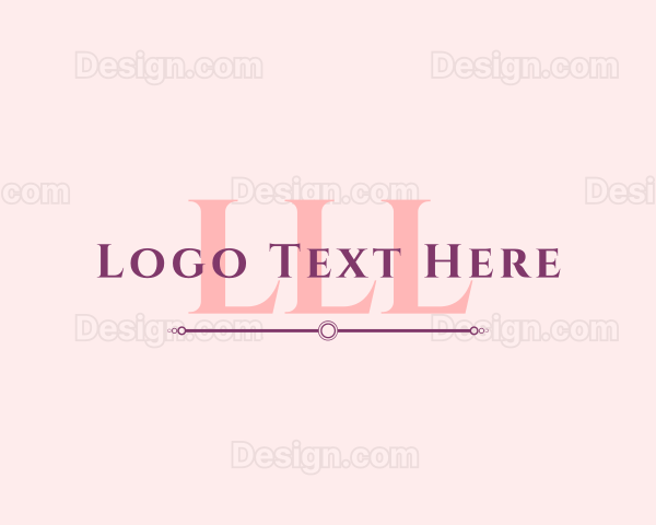 Feminine Fashion Apparel Signature Logo