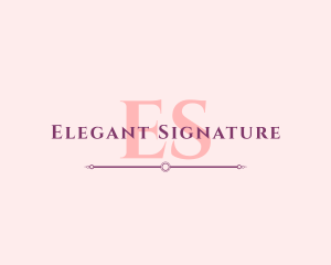 Feminine Fashion Apparel Signature logo design