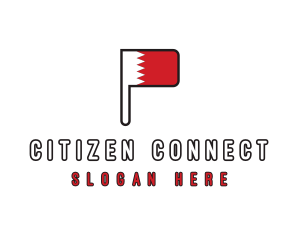 Bahrain Flag Tourism logo