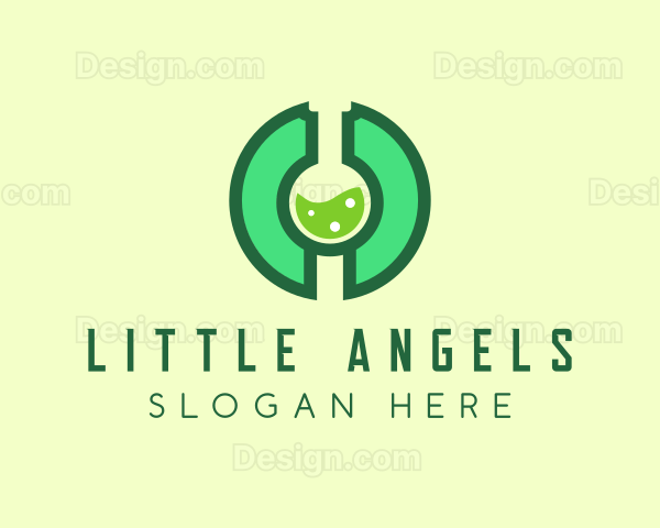 Green Laboratory Letter O Logo