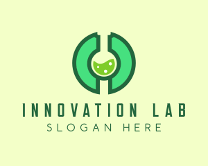 Green Laboratory Letter O logo