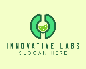 Green Laboratory Letter O logo