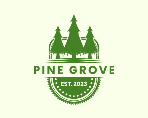 Lumber Pine Saw logo design