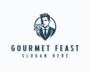 Gourmet Pizza Restaurant logo design