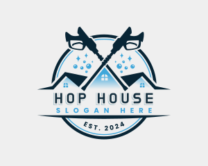 House Pressure Washer logo design