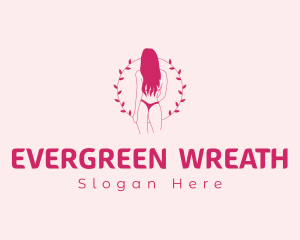 Fashion Wreath Bikini logo design