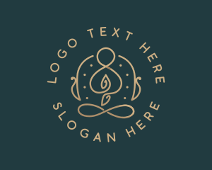 Yoga Meditation Wellness Logo