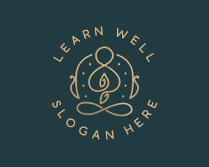 Yoga Meditation Wellness logo design