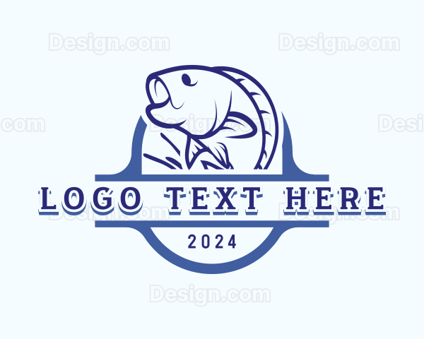 Ocean Fish Seafood Logo