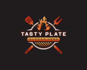 Grill Barbeque Chicken logo design