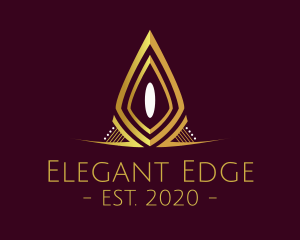 Golden Elegant Pageant logo design