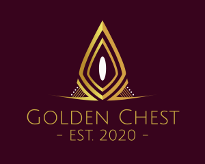 Golden Elegant Pageant logo design