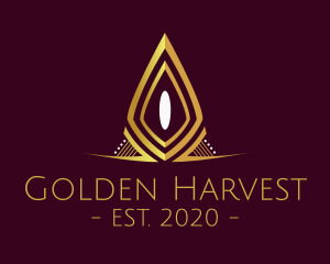 Golden Elegant Pageant logo design