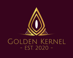 Golden Elegant Pageant logo design