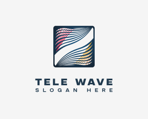 Abstract Business Waves logo design