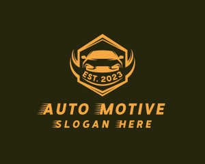 Hexagon Car Vehicle logo design