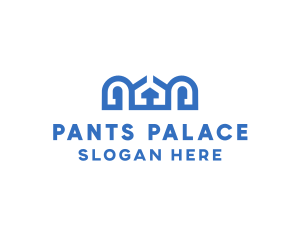 Blue Greek Palace logo design