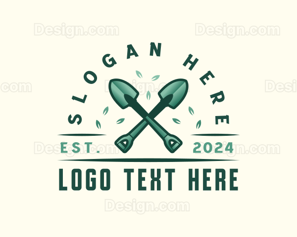 Shovel Garden Landscaping Logo