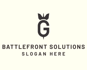 Bomb Dart Letter G logo