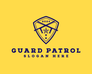 Police Baton Shield logo