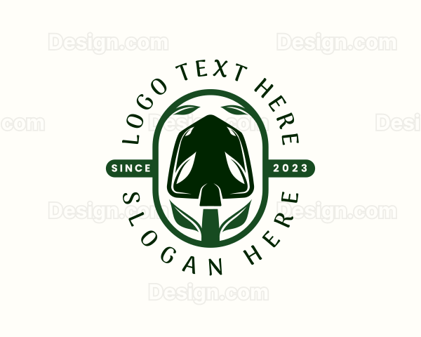 Shovel Spade Landscaping Logo