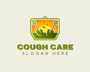 Shovel Landscaping Lawn Care logo design