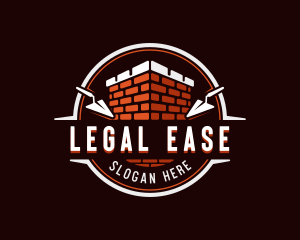 Brick Trowel Construction Logo