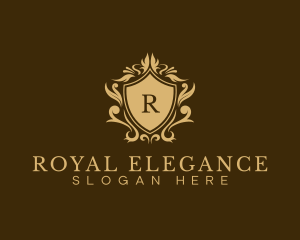 Decorative Royal Shield logo design