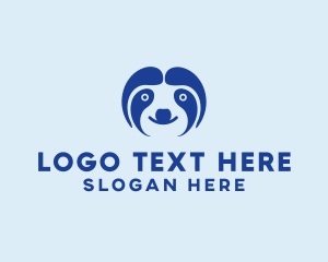 Cute Sloth Face  logo