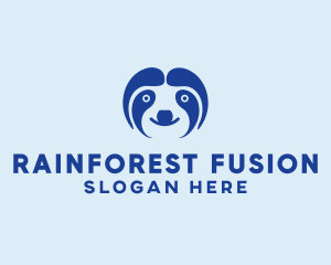 Cute Sloth Face  logo